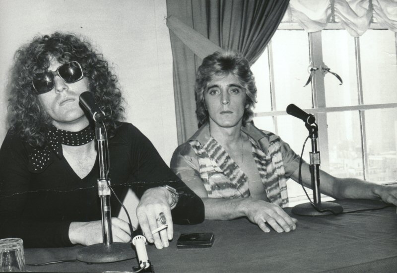 Ian Hunter and Mick Ronson 1975 press conference