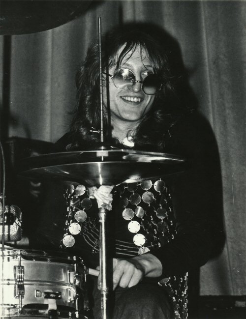 Dale Griffin on the drums